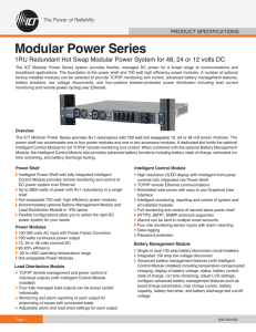 Modular Power Series - Winncom Technologies