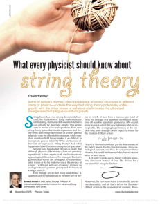 What every physicist should know about string theory