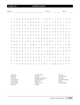 Unit Word Search Activity 14.1