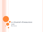 4.1 Earth`s Formation