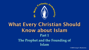 Part 1 The Prophet and the Founding of Islam