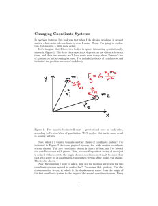 Changing Coordinate Systems
