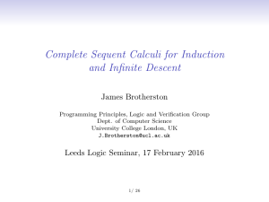 Complete Sequent Calculi for Induction and Infinite Descent