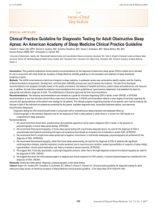 Clinical Practice Guideline for Diagnostic Testing for Adult