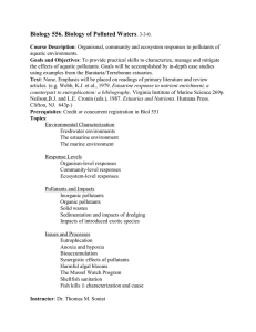 Biology 556 Syllabus