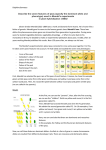 Describe the seven features of peas (specify the dominant allele and