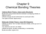 Chapter 10 Chemical Bonding Theories