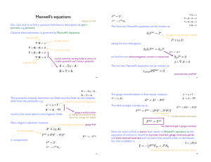 Maxwell`s equations