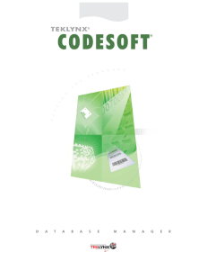 CODESOFT 10 Database Manager