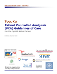 Patient Controlled Analgesia (PCA) Guidelines of Care