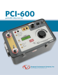 PCI-600 Datasheet - Vanguard Instruments