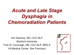 Acute and Late Stage Dysphagia in Chemoradiation Patients