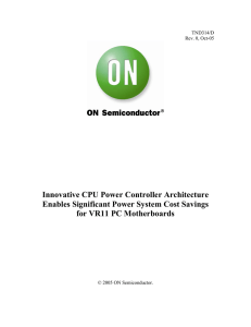 Innovative CPU Power Controller Architecture Enables Significant