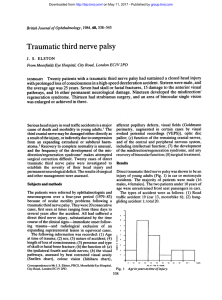 Traumatic third nerve palsy - British Journal of Ophthalmology