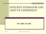 Efficiency estimator