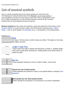 List of musical symbols - paulandersonguitar.com