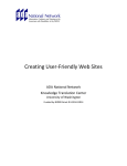 Creating User-Friendly Web Sites