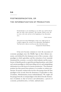 Postmodernization, or the Informatization of Production. - E-flux