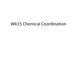 Wk15 Chemical Coordination