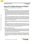 Using the Callable Routines In D-Bug12