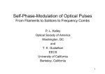 Self-Phase-Modulation of Optical Pulses