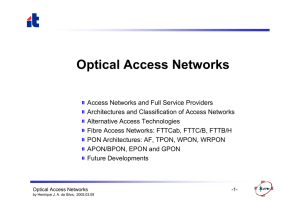Optical Access Networks