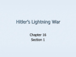 Hitler`s Lightning War - Madison County Schools