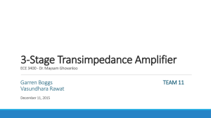 3-Stage Transimpedance Amplifier