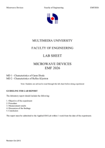 Microwave Devices Faculty of Engineering EMF2026 MULTIMEDIA