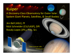 Kuiper: A Discovery-class Observatory for Giant Planets, Satellites
