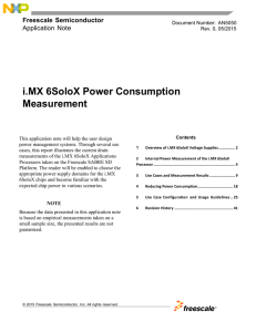 i.MX 6SoloX Power Consumption Measurement - AN5050