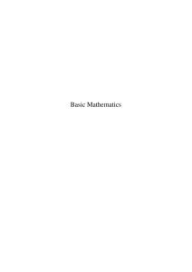 Basic Mathematics Notes