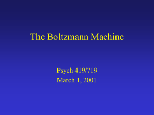 The Boltzmann Machine
