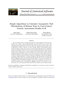 Simple Algorithms to Calculate Asymptotic Null Distributions of