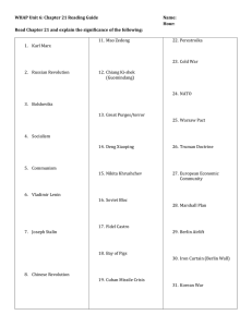 WHAP Unit 6: Chapter 21 Reading Guide Name: Hour: Read