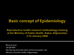 Basic concept of Epidemiology