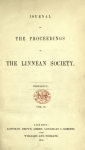 Journal of the proceedings of the Linnean Society
