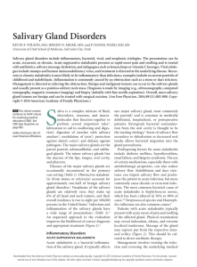 Salivary Gland Disorders - American Academy of Family Physicians