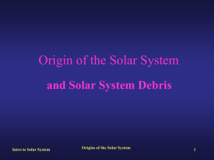 Intro to Solar System