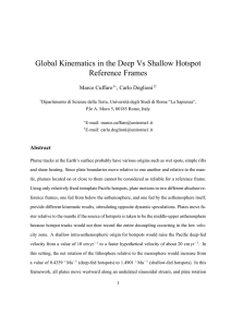 Global Kinematics in the Deep Vs Shallow