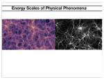 Energy Scales of Physical Phenomena