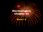 Lecture Set 1 - Charge, Forces and Electric Fields
