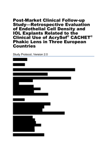 Post-Market Clinical Follow-up Study—Retrospective