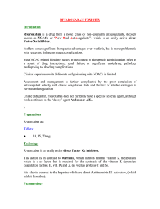 Dabigatran - Developing Anaesthesia