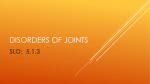 Disorders of Joints
