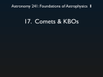 Comets and KBOs