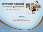 Medical Records ppt 1/4 and 1/6 - Locust Trace Veterinary Assistant
