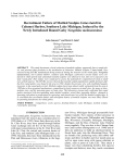 Recruitment Failure of Mottled Sculpin Cottus bairdi in