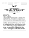 structured clinical interview for dsm