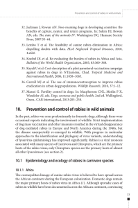 10. Prevention and control of rabies in wild animals